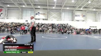 70 lbs Cons. Round 1 - Greyson Aguzar, Fulton Wrestling Club vs Caleb Gingras, Deep Roots Wrestling Club