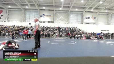 70 lbs Cons. Round 1 - Greyson Aguzar, Fulton Wrestling Club vs Caleb Gingras, Deep Roots Wrestling Club