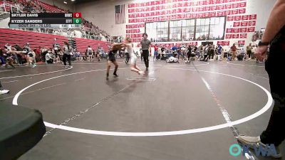 76 lbs Quarterfinal - Skyler Davis, Red Ryder Wrestling Club vs Kyzer Sanders, Standfast