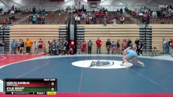 120 lbs Semifinal - Kylie Benoit, Hanover Central vs Adelyn Gamblin, North Posey