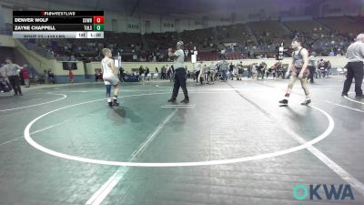 110 lbs Final - Denver Wolf, Cowboy Wrestling Club vs Zayne Chappell, Tulsa Blue T Panthers