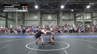 165 lbs Quarterfinal - Falasteen Shalabi, Bobcat Wrestling Club vs Olyvia Besco, Wichita Wrestling Club