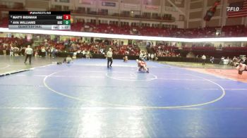126 lbs Quarterfinal - Ava Williams, Bishop Kelly vs Matti Bidiman, Homedale