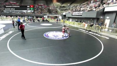 85 lbs Cons. Sub-quarters - Mason Cordova, United Wrestling Club vs Alexis Avila, Imperial Valley Panthers Wrestling
