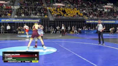 141 lbs Cons. Semi - Pierre Baldwin, Central (IA) vs Ty Bisek, Concordia-M`head