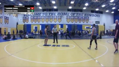 140 lbs Cons. Round 2 - Gabriel Gibbs, Wiregrass Ranch vs Edward Sosa, Bell Creek