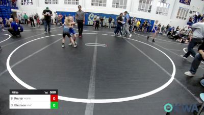 49 lbs Quarterfinal - Brylynn Revier, Morrison Takedown Club vs Dixie Bledsoe, Woodland Wrestling Club