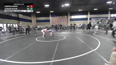 102 lbs Semifinal - Santino Andujo, Valiant College Prep vs Alistair Taylor, Spring Hills WC