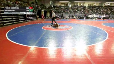95 lbs Quarterfinal - Aiden McCorkel, Tomahawk Wrestling Club vs Nash Broady, Richmond Hill Wrestling Club