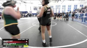 190 lbs Cons. Round 3 - Juliana Zaky, Cerritos vs Kristal Ann Solis, Long Beach Poly