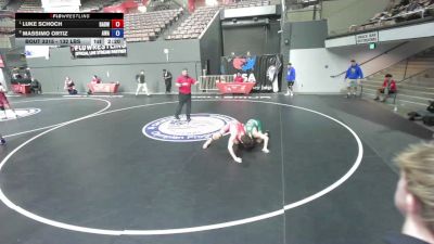 132 lbs Quarters - Luke Schoch, Bay Area Dragons Wrestling Center vs Massimo Ortiz, Arete Wrestling Academy