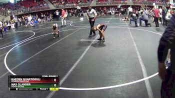 95 lbs Cons. Round 2 - Kaeden Quartoroli, IRONMAN WRESTLING vs Max Olander, Ponca Spears