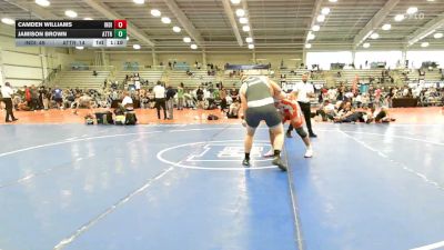 285 lbs Rr Rnd 2 - Camden Williams, Indiana Outlaws White - HSB vs Jamison Brown, Attrition Wrestling Scar - HSB