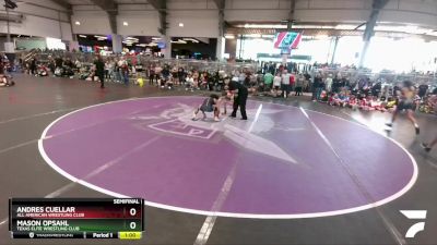 126 lbs Semifinal - Andres Cuellar, All American Wrestling Club vs Mason Opsahl, Texas Elite Wrestling Club