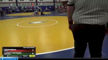 285 lbs 5th Place Match - Garrett Matthews, Eagle Point vs Justin Brehm, Crater