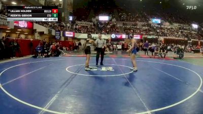 G - 130 lbs Champ. Round 1 - Lillian Holden, Missoula Big Sky / Loyola Sacred Heart Girls vs Keenya Gibson, Stevensville Girls