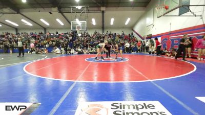 126 lbs Consi Of 8 #1 - Jordan Azar, Sapulpa High School Girls vs Kaylin Searcy, Catoosa HS