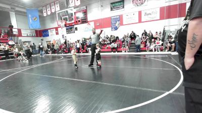 45 lbs Quarterfinal - Jaxson Cartwright, Midwest City Bombers Youth Wrestling Club vs Karter Baucom, Salina Wrestling Club