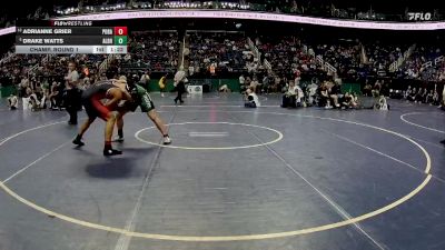 4A 215 lbs Champ. Round 1 - Drake Watts, A.L. Brown High School vs Adrianne Grier, Phillip O. Berry Academy Of Technology