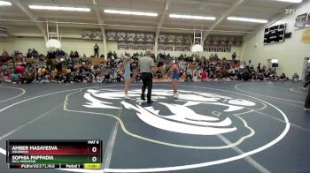 114 lbs Cons. Round 5 - Amber Masayesva, Holbrook vs Sophia Pappadia, Mica Mountain