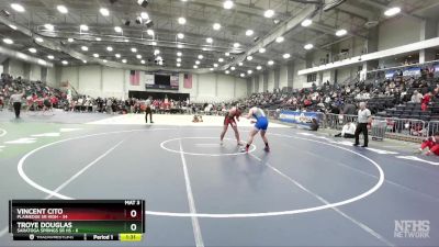 190 lbs Round 2 (3 Team) - Vincent Cito, Plainedge Sr High vs Troye Douglas, Saratoga Springs Sr HS