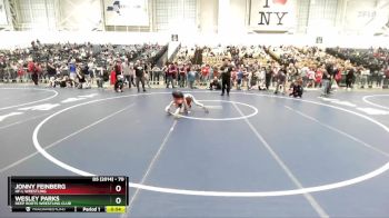 70 lbs Cons. Round 4 - Jonny Feinberg, HF-L Wrestling vs Wesley Parks, Deep Roots Wrestling Club