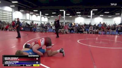 187 lbs Quarters & 1st Wb (16 Team) - Kevin Oswalt, Pennsylvania Blue vs Lincoln Marr, Minnesota Red