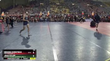 125 lbs Round 1 (16 Team) - Jack Eylar, Eastern Oregon University (OR) vs Brodie Christmas, Southeastern