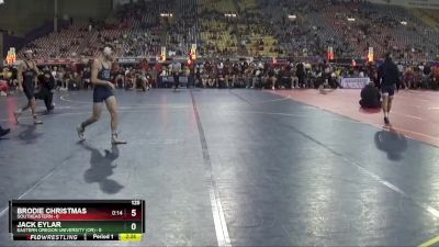 125 lbs Round 1 (16 Team) - Jack Eylar, Eastern Oregon University (OR) vs Brodie Christmas, Southeastern