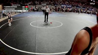 D 2 120 lbs Cons. Round 3 - Carter Stephens, Brusly vs Lelyn Saucier, Sam Houston