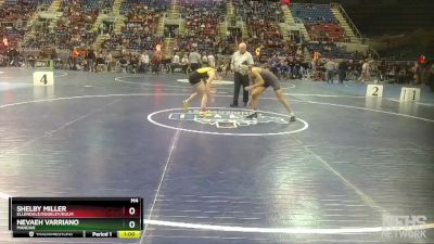 115 lbs Cons. Round 1 - Shelby Miller, Ellendale/Edgeley/Kulm vs Nevaeh Varriano, Mandan