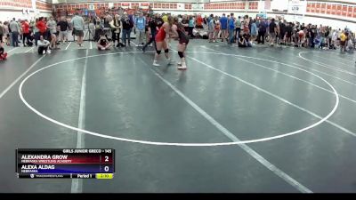 145 lbs Round 1 - Alexa Aldag, Nebraska vs Alexandra Grow, Nebraska Wrestling Academy