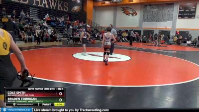 BN-4 lbs Cons. Semi - Cole Smith, Big Game Wrestling Club vs Braden Corrigan, Benton Community Wrestling Clu