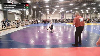 120 lbs Consi Of 16 #1 - Cohen Hargrove, GA vs Gavin Samons, FL