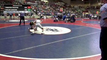 4A 106 lbs 1st Place Match - Preston Wooten, Pottsville vs Collin Carlton, Pulaski Academy High School
