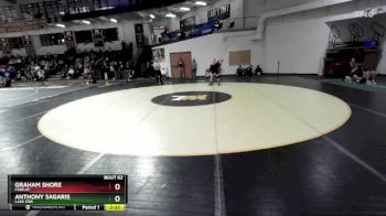 125 lbs Cons. Round 2 - Anthony Sagaris, Lake Erie vs Graham Shore, Findlay