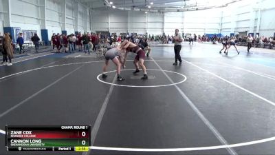 157 lbs Cons. Round 4 - Zane Cox, Roanoke College vs Cannon Long, Shenandoah University