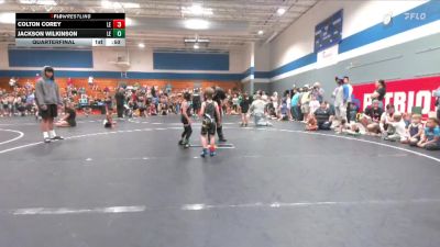 50 lbs Quarterfinal - Jackson Wilkinson, Beaufort Bull Sharks WC vs Colton Corey, Carolina Reapers