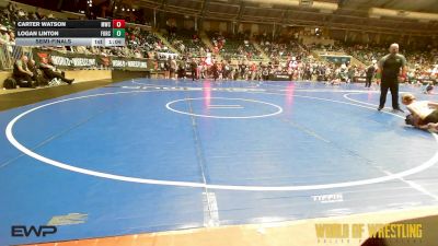 76 lbs Semifinal - Carter Watson, Malvern Wrestling Club vs Logan Linton, Force Elite