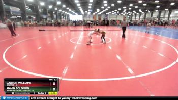 48 lbs Rd# 1 9:00am Friday - Jaxson Williams, Cali Red vs Gavin Solomon, Minnesota Funky Singlets
