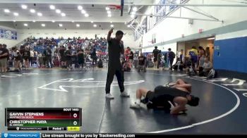 138 lbs Cons. Round 4 - Christopher Maya, El Dorado vs Gavvin Stephens, Huntington Beach