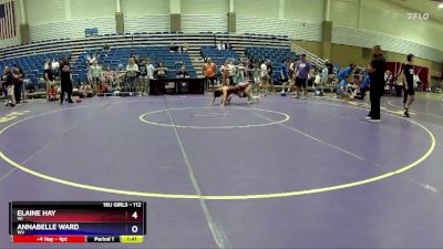 112 lbs 5th Place Match - Elaine Hay, WI vs Annabelle Ward, WV