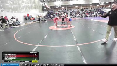 157 lbs Champ. Round 2 - Dylan Whitt, Grand View (Iowa) vs Kadyn Fleek, Unattached