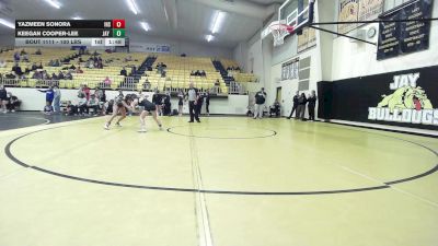 100 lbs Rr Rnd 3 - Yazmeen Sonora, Inola vs Keegan Cooper-Lee, Jay High School
