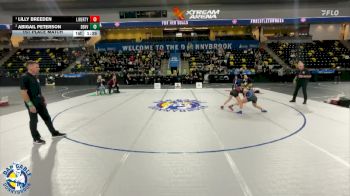 100 lbs 1st Place Match - Lilly Breeden, Liberty vs Abigail Peterson, Denver