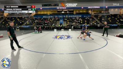 100 lbs 1st Place Match - Lilly Breeden, Liberty vs Abigail Peterson, Denver