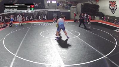 215 lbs Champ. Round 2 - Satoshi Davis, Nevada vs Owen Layfield, Nevada