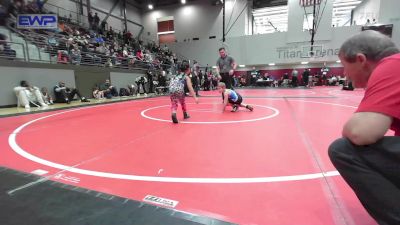 66 lbs Rr Rnd 1 - Grayson Schultz, Oklahoma Phantom Wrestling Club vs Madilynn Filby, Collinsville Cardinal Youth Wrestling