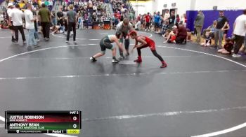 100 lbs Round 1 - Justus Robinson, Dixie Hornets vs Anthony Bean, Reverence Wrestling Club