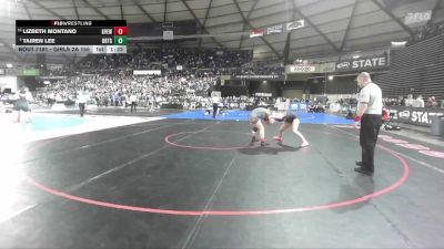 Girls 2A 155 lbs Champ. Round 2 - Lizbeth Montano, Grandview (Girls) vs Tairen Lee, Orting (Girls)